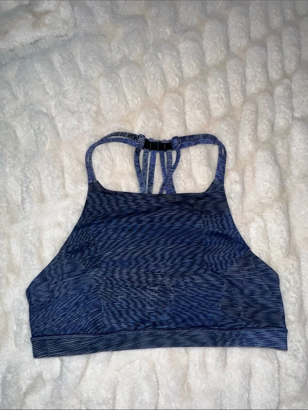 lululemon athletica Blue Strappy Sports Bra - Women's Intimates size 8